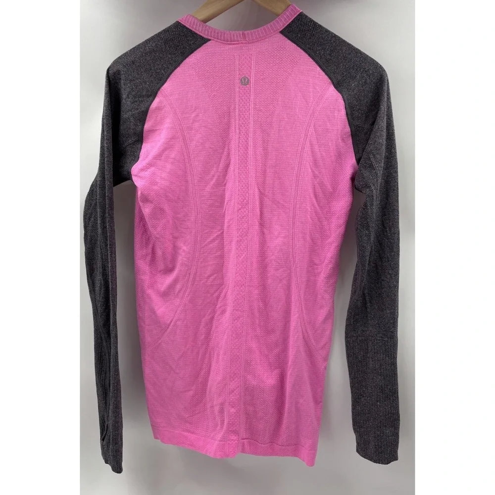 Lululemon‎ Women's S Pink Long Sleeve Polyester Athletic Shirt